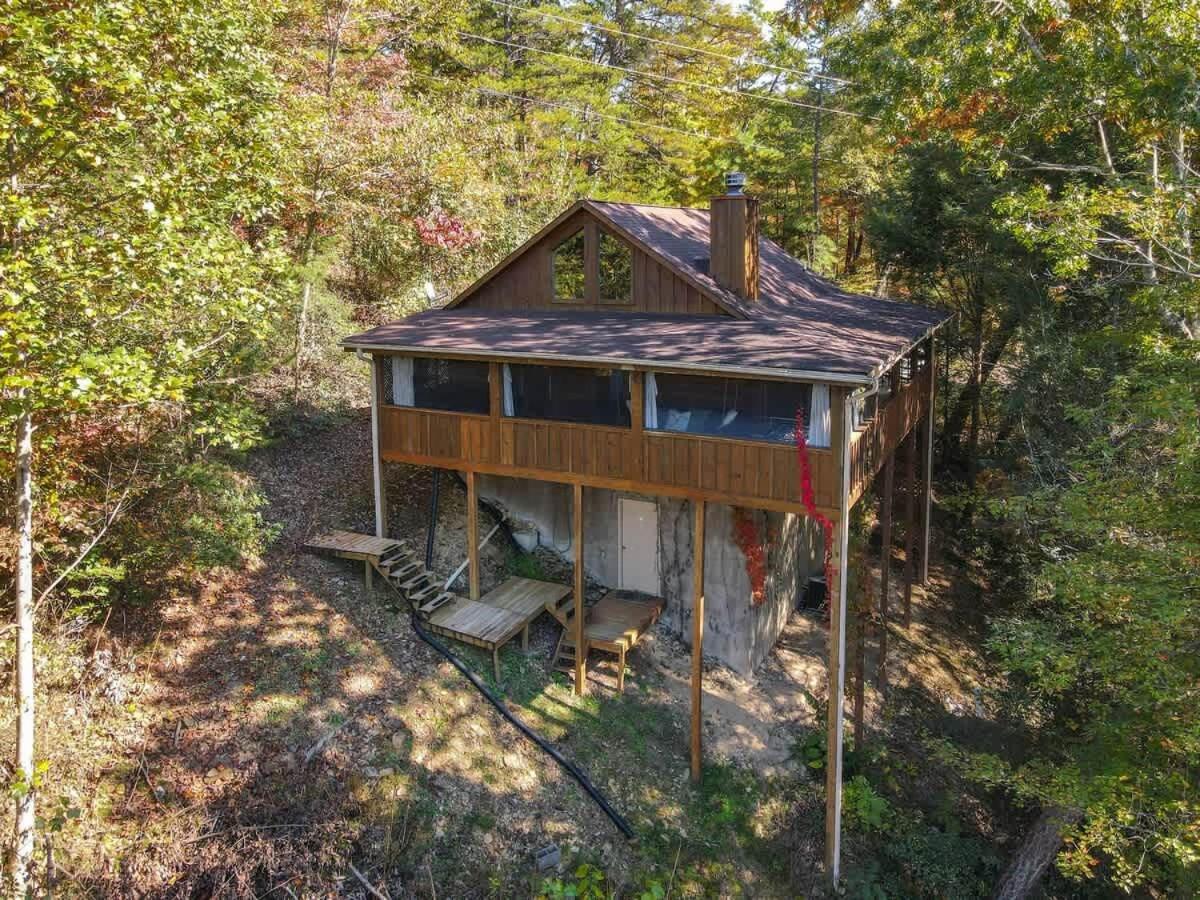 Nice View Fireplace, Hot Tub, Porch Bed, Private Sevierville Esterno foto