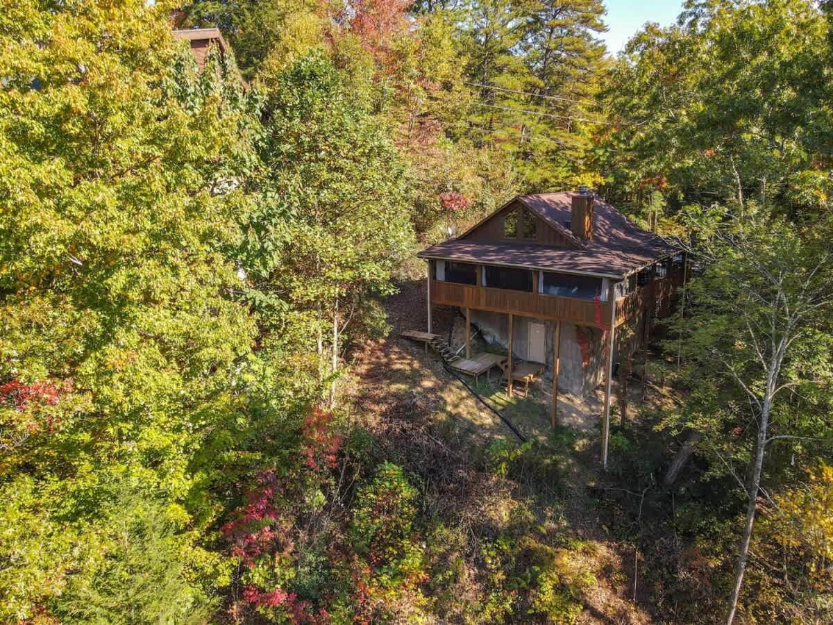 Nice View Fireplace, Hot Tub, Porch Bed, Private Sevierville Esterno foto